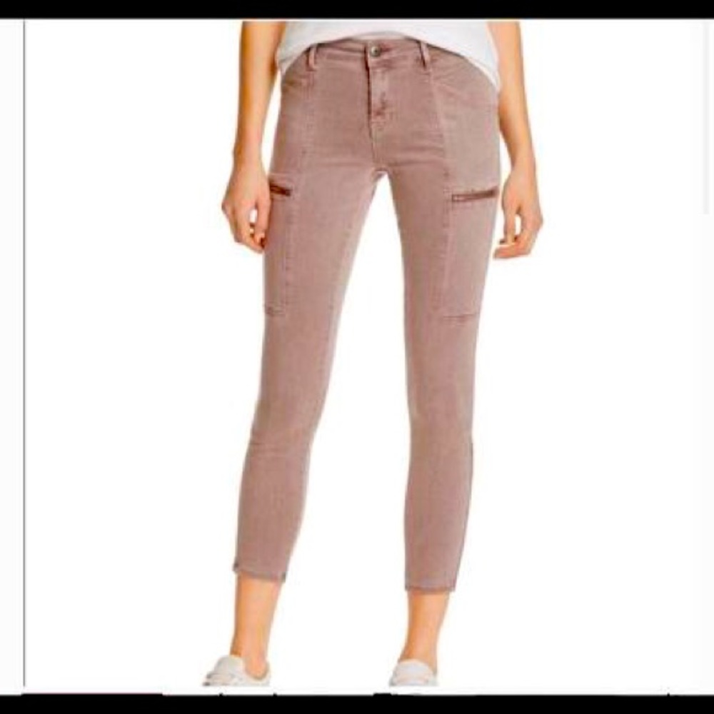 Pistola Mauve Slim Moto Ankle Pants
